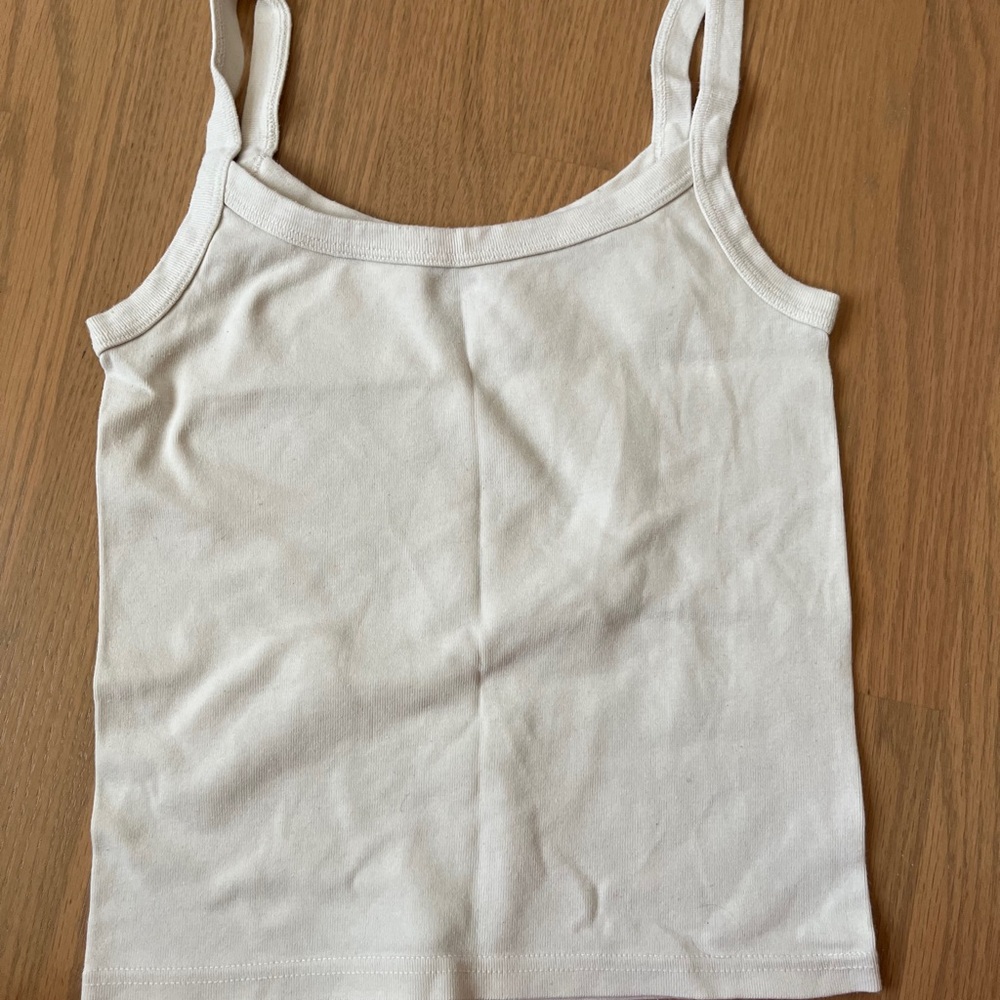 Brandy Melville White Tank Top - Picture 2 of 3